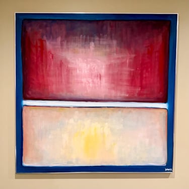 Large 1970s Abstract Color Field Oil Painting - Signed, 4’ x 4’ 