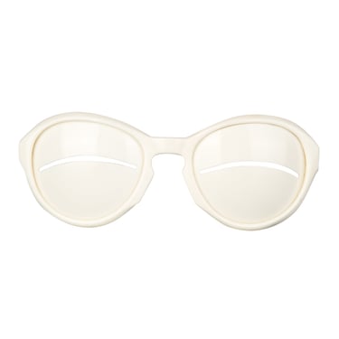 Solflex Vintage 1960s Italian White Novelty Sunglasses