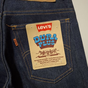 1979 Levi’s 521 Dura Plus Jeans, Deadstock Orange Tab, W26 L32, Made in USA 