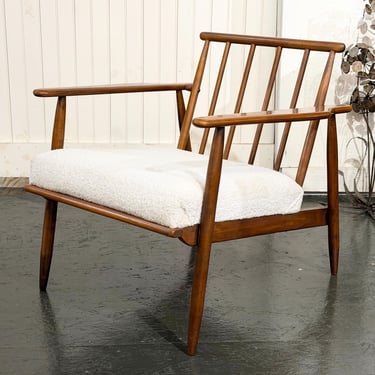 Mid-Century Modern Walnut Lounge Chair (2 available), Circa 1960s - *Please ask for a shipping quote before you buy. 