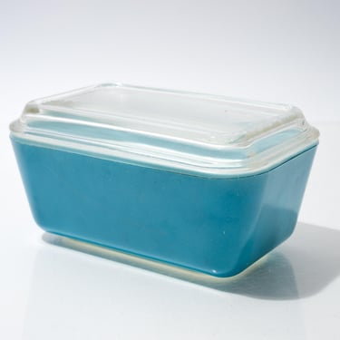 Vintage Pyrex, Primary Color, Blue, Refrigerator Dish, 502 