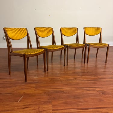Drexel Parallel Mid-Century Dining Chairs Set of 4