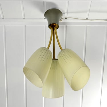 GDR bag lamp 50s mid-century design rockabilly ceiling lamp light vintage design kidney table era spider lamp Sputnik 