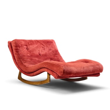 Adrian Pearsall for Craft Associates Mid Century Rocking Wave Chaise Lounge Chair - mcm 