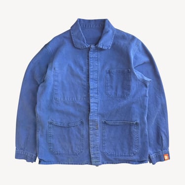 Vintage 1980s Bleu de Travail Chore Jacket | French Workwear Coat Small/Medium 