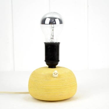 small table lamp 50s mid century table lamp with ceramic base Pottery lamp light design rockabilly 60s bedside lamp 