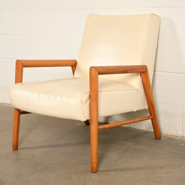 Leslie Diamond for Conant Ball Mid-Century Modern Sculpted Solid Birch Lounge Chair, 1950s