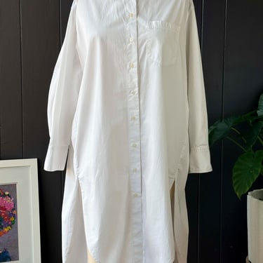 Pre-loved Button Up Shirt Dress - XS (OVERSIZED)