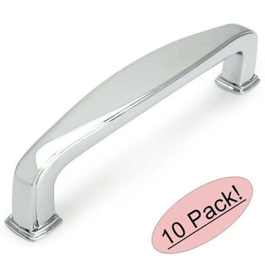 10 BNWT Chrome Cabinet Drawer Pulls Kitchen Bath Hardware Cosmas 4389CH 3