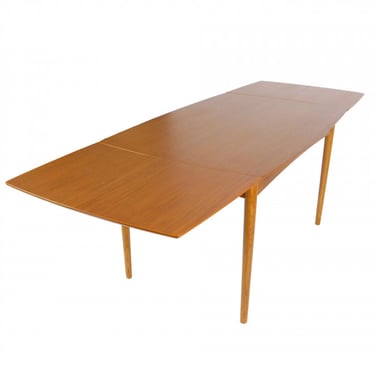 1950s Teak and Oak Extension Dining Table, Denmark