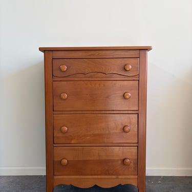 Maple four drawer dresser