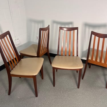 Set Of 4 Mid Century Modern Teak Chairs By G Plan Slat Back 