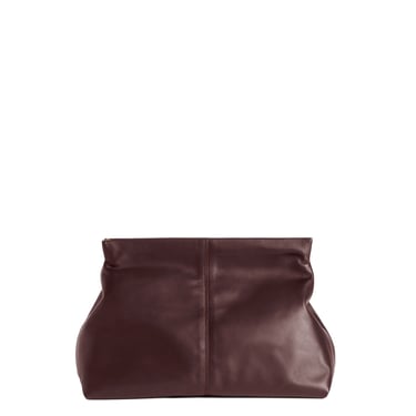 Clay Clutch Leather Burgundy