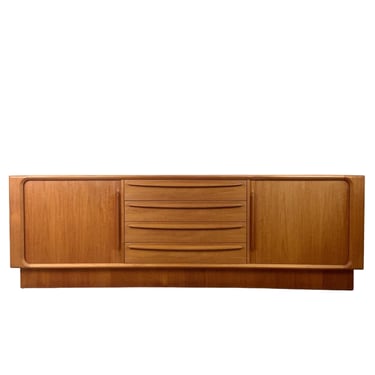 Bernhard Pedersen & Søn Danish Teak Sideboard | Tambour Doors | 20th Century 