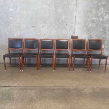 Set of (6) MCM Teak Dining Chairs By Svegards Markaryd Sweden Original