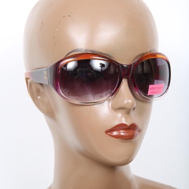 Betsey Johnson Amber & Purple Gradient Sunglasses Summer 