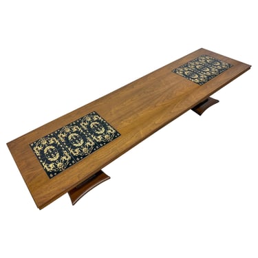 Mid-Century Modern Harvey Probber Style Walnut Coffee Table 