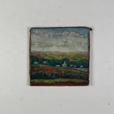 Faye Crance Original Oil on Canvas Painting of Thomson Ridge New York Landscape 