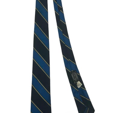 Vintage 1950s/1960s BLOOMINGDALES Silk Necktie ~ Repp Stripe ~ Preppy / Ivy / / Trad ~ Tie ~ 50s/60s ~ Regimental 
