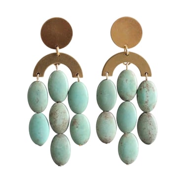 DAJ Turquoise Artedeco Earrings