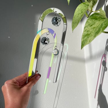 Suncatcher Arch Plant Trellis Supports / U Shaped Plant Trellis for Indoor Plant / Crystal Rainbow Maker 