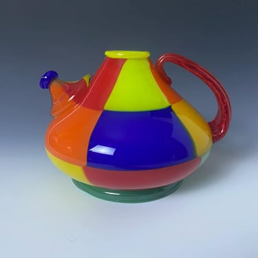 Harry Stuart RPM Studios Hand-Blown Art Glass Teapot Decorative Studio Glass 