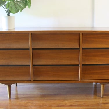 Mid Century Modern Low Dresser Credenza by Johnson Carper