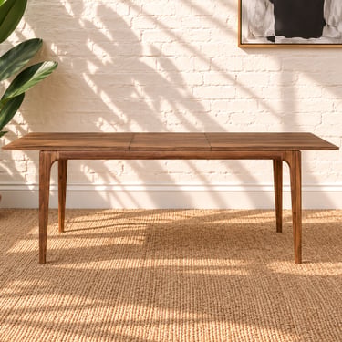 Cody Extendable Dining Table in Natural Brown
