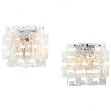 Mazzega Murano Glass Sconces
