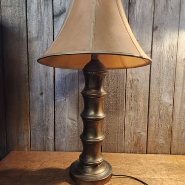 Vintage Bamboo Shaped Table Lamp 16.75 x 29