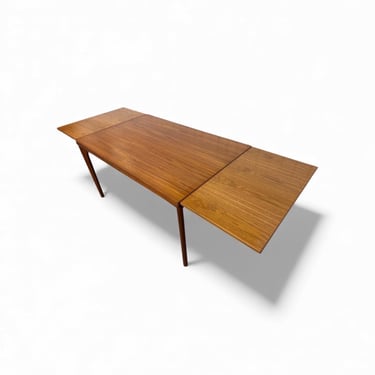 Vintage Danish Modern Vejle Stole Teak Extension Dining Table 