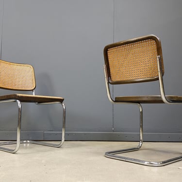 S32 dining chairs by Marcel Breuer for Thonet, 1970s - set of 2  - vintage cesca chair - thonet dining chairs - cantilever chair 