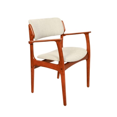 Teak Arm Chairs Erik Buck Danish Modern OD Mobler Dining Chair 