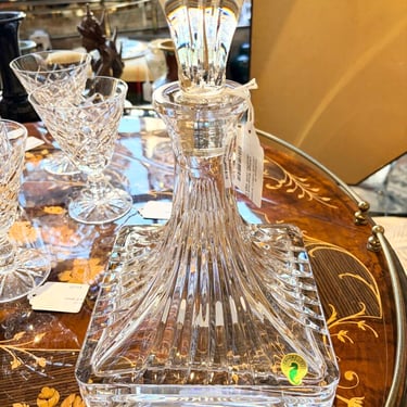 Vintage Waterford Clarion ships decanter (with tags still in place)