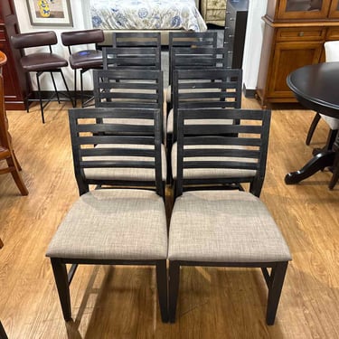 Set of 8 Ladderback Dining Chairs