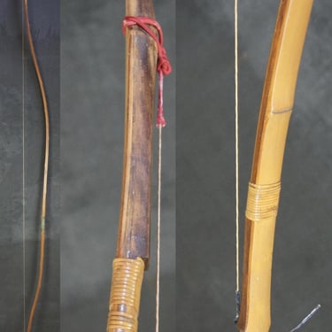 Vintage Japan bow Yumi Kyudo Samurai 1900 bamboo archery Matsunami craft 