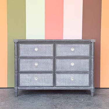 Modern Faux Bamboo Chest