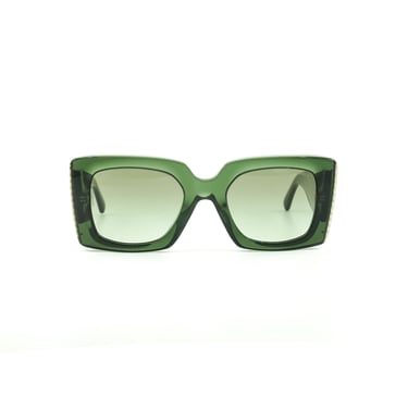 Chanel Emerald Square Frame Sunglasses