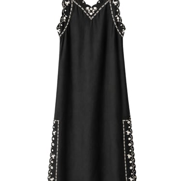 The Embroidered Floral Slip Dress — The Great