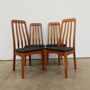 Set of 4 Vintage Mid Century Modern Dining Chairs by Benny Linden 