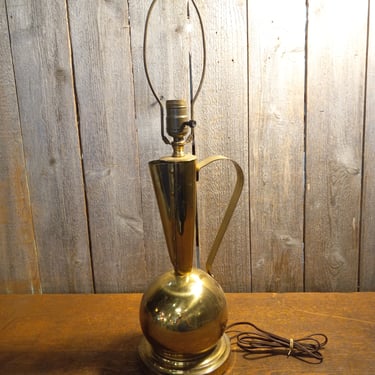 Vintage Metal Pitcher Lamp 24.375 x 6.375