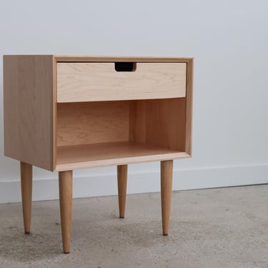 ALBANY - Handmade Mid-Century Modern Nightstand - Made in USA - FREE Shipping! 