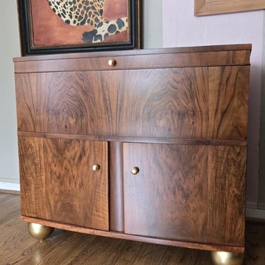 English Art Deco Bar Cabinet 