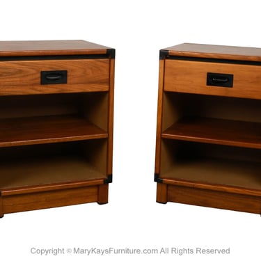 MidCentury Pair of Nightstands/Side Tables Drexel Modulus Collection