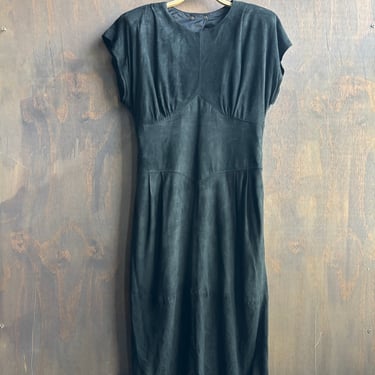 Vintage Black Leather Dress