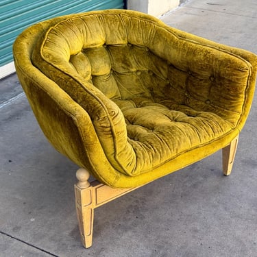 Mid-Century Yellow Scoop Lounge Chair - Adrian Pearsall Castro Convertibles 
