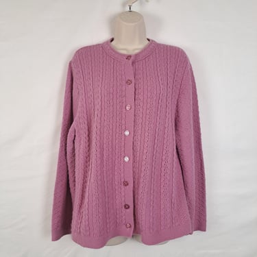 Vintage 80s Soft Pink Cardigan 