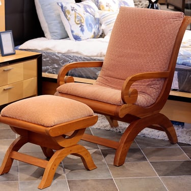 Pompanoosuc Mills Lounge Chair and Ottoman
