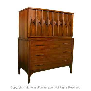 Mid Century Kent Coffey Perspecta Highboy Dresser