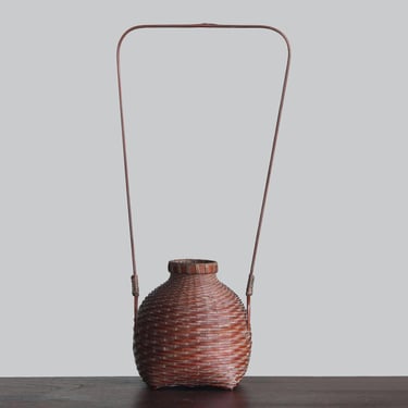 Bamboo Flower Basket by Matasiro Isogai 